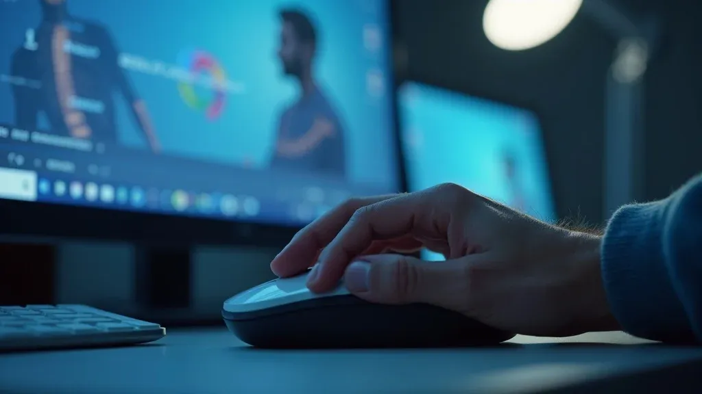 Chiropractic clinic hand updating Google Business Profile on a desktop workspace—key to local SEO in chiropractor marketing